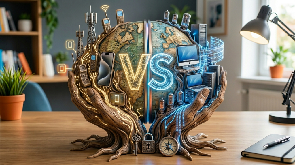 Móvil vs ordenador en 2026: ¿Cuál es mejor para trabajar, estudiar y uso diario?